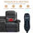 Power Lift Loveseat Recliner Chair, Double Lift Chair With Massage And Heat, 2 Person Reclining Sofa With Led Light, Remote Control, Usb & Type C Port-551418810