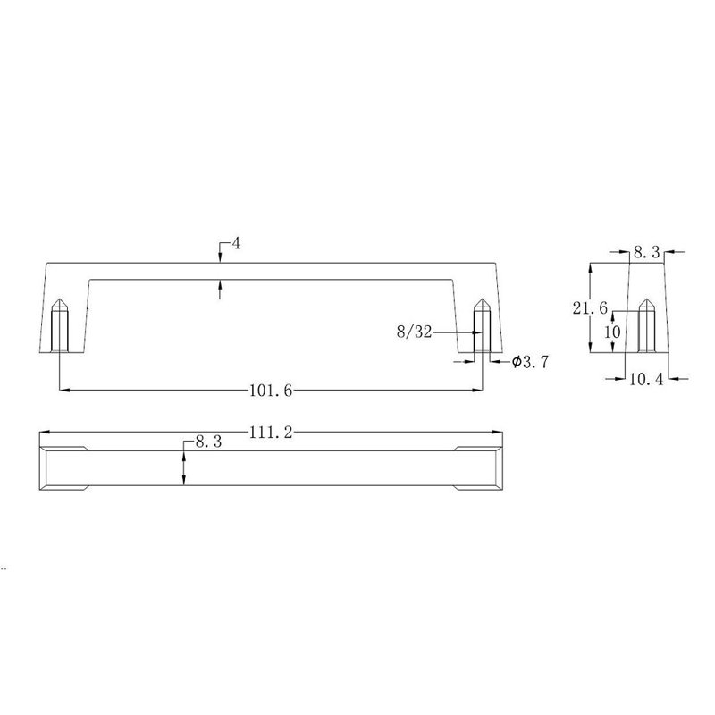 Expression 4" Center to Center Bar Pull
