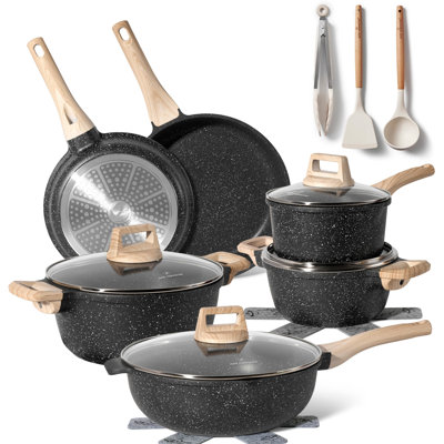 15 - Piece Non-Stick Aluminum Cookware Set