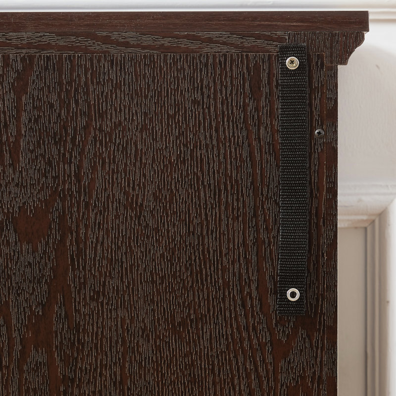 Armoire de rangement antique avec tablettes réglables et stylo