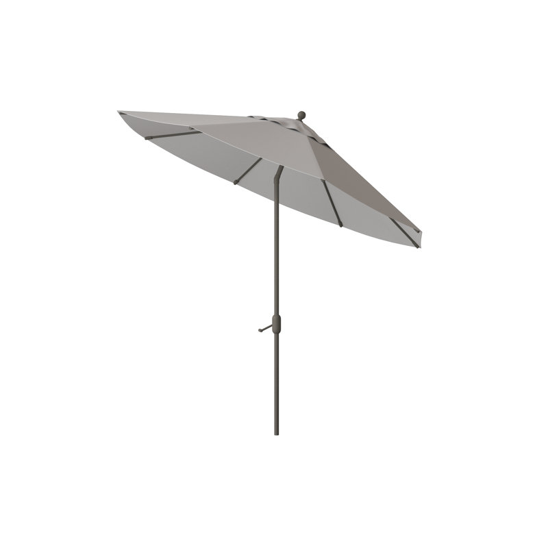 Parasol de marché 8' Portofino, Eau gazeuse, Graphite