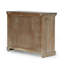 Commode 40 x 14, 3 tiroirs, bois d'acacia brun noyer blanc