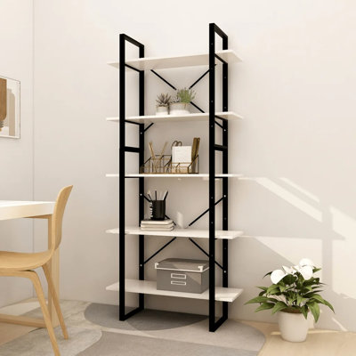 Hars 175cm H Metal Etagere Bookcase