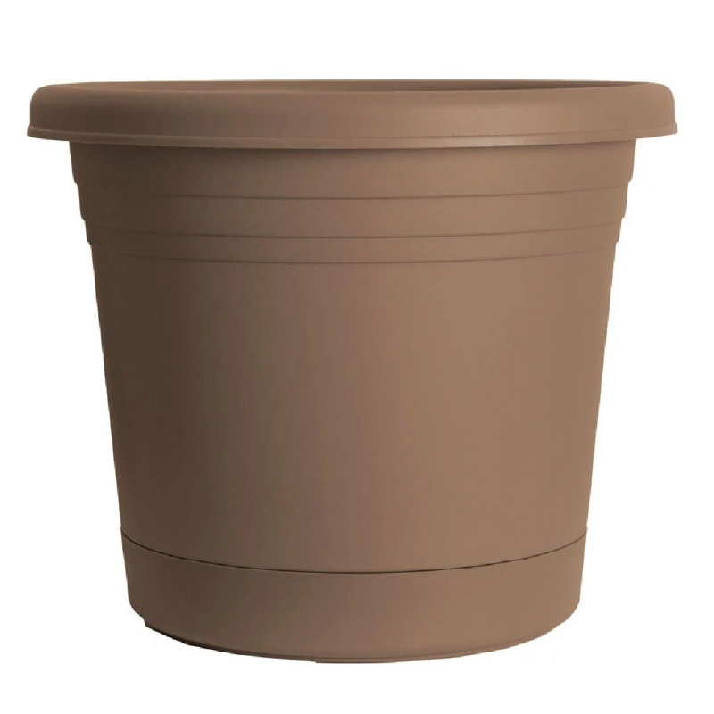Pot Planter, Cappuccino, 11'' H x 9'' W x 9'' D