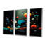Caitlyn - ensemble de reproduction d'art mural paysage abstrait-108313960-108313965