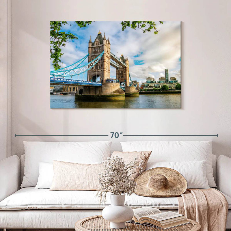 Nicci Tower Bridge In London, 30" H x 45" W