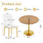 Ensemble repas luxueux en verre avec chaises ergonomiques