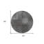 Tapis rond gris anthracite 8 po