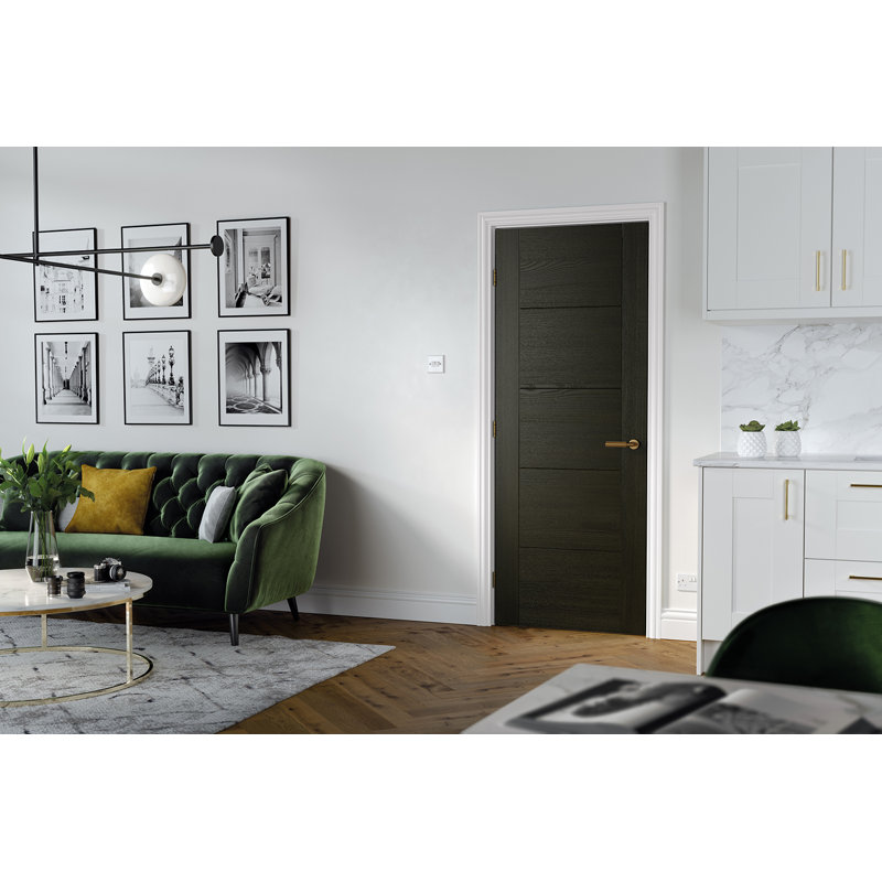 Vancouver Smoked Oak Internal Door, 1981mm H x 762mm W x 35mm D