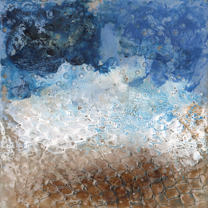 Sharkfin I by Alicia Longley - Wrapped Canvas Print, 30cm H x 30cm W x 3.8cm D