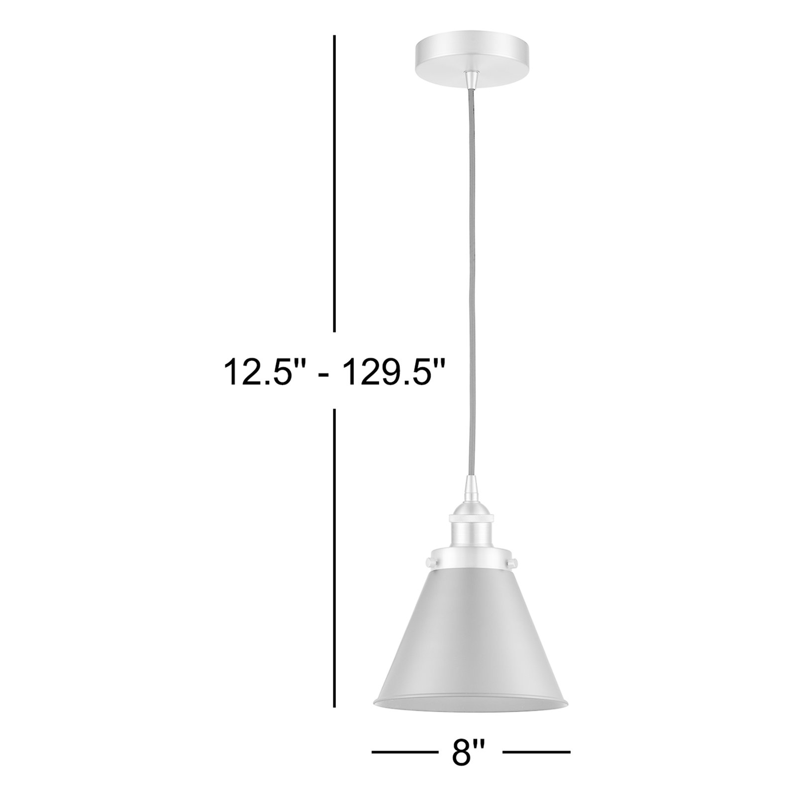 Rouvin Single Light Metal Dimmable Pendant, Antique Copper