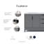 Elizabeth 72" Double Bathroom Vanity Set with Mirror-1208710746-1208710748