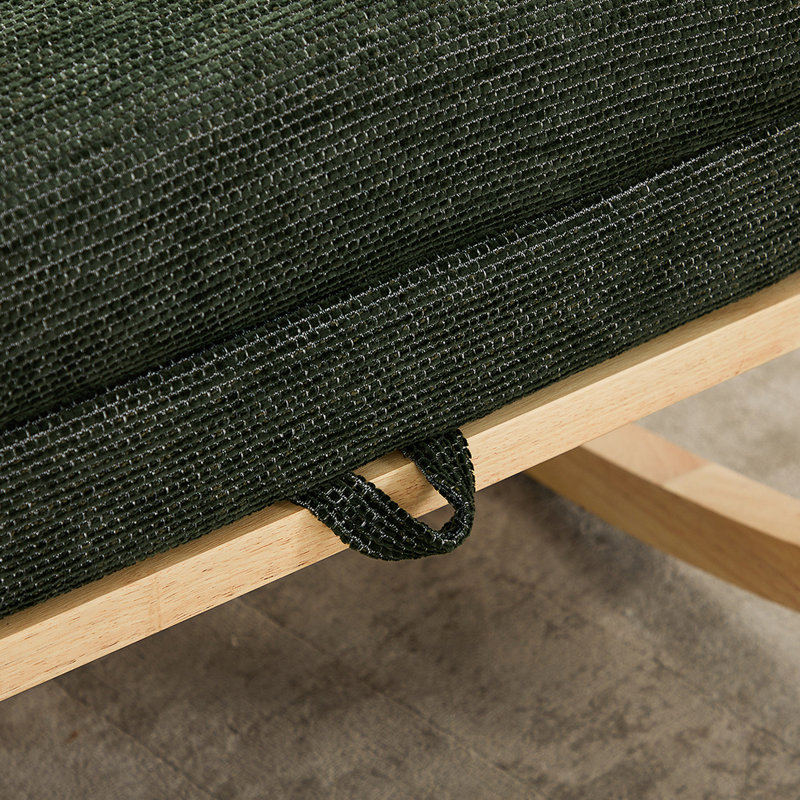 Chaise berçante Modern, Vert foncé