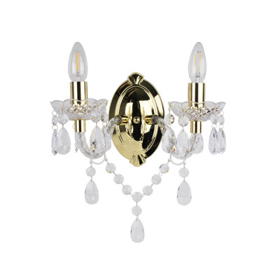 Xan Plastic Candle Wall Light