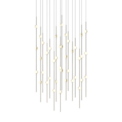 Constellation - Luminaire suspendu carré DEL 24 po Aries - 3000K - Câble 240 po