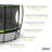 JumpFlex Round Backyard Trampoline with Safety Enclosure