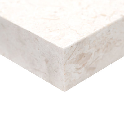 Tavina Mist Honed Unfilled Limestone Pool Coping Eased Edge (2 sq. ft./unit, 1 Piece)