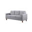 Fauteuil d'appoint capitonné à garniture passepoilée et à passepoil, canapé simple en tissu de polyester pour le salon-1100734-1100733