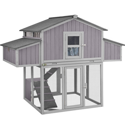 26 Square Feet Chicken Coop with Chicken Run