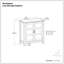 Armoire de rangement basse en bois massif avec tablettes réglables Burlington-1874222058