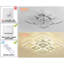 Arrika 8 -Light 60cm LED Flush Mount