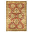 Hand Knotted Wool Oriental Area Rug in Red And Gold