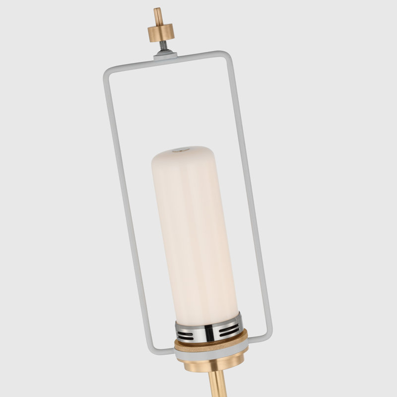 Halcyon Accent Cordless Table Lamp in Crystal with Linen Shade