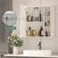 60mm W 65mm H Wall Mounted Required Frameless Medicine Cabinet Mirror Fixed