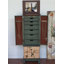 Armoire à bijoux de luxe en chêne clair peint