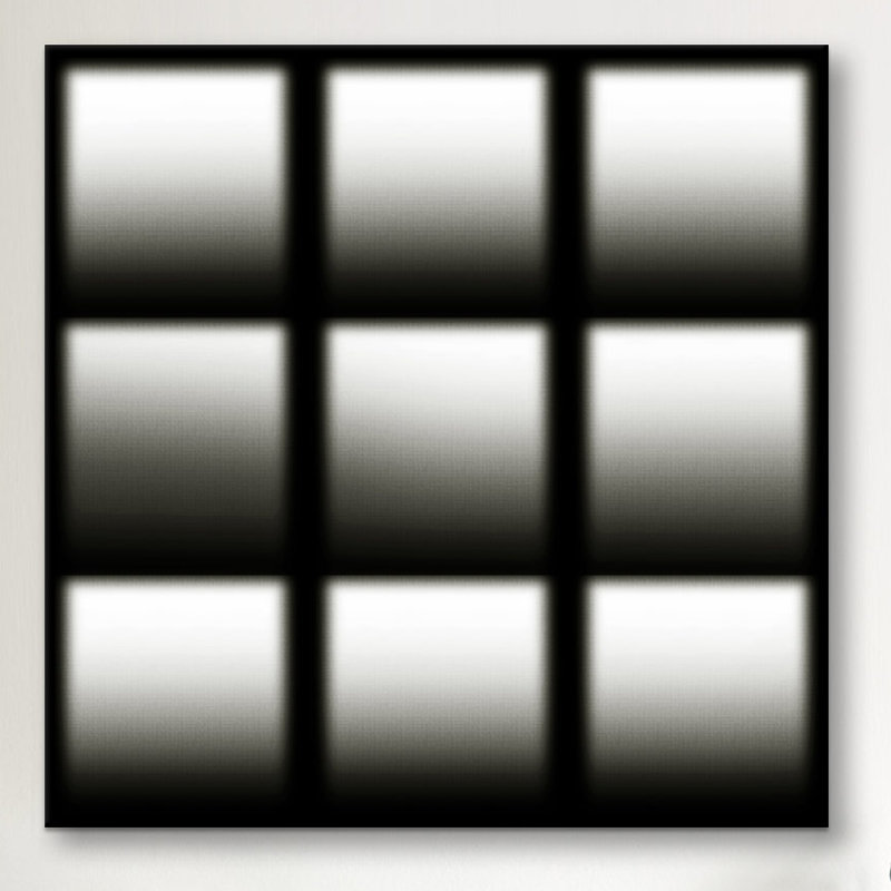 Albree Modern Cuboids II, impression sur toile, H 18 po x l 18 po x P 1,5 po, Toile avec cadre flottant noir, Non mat