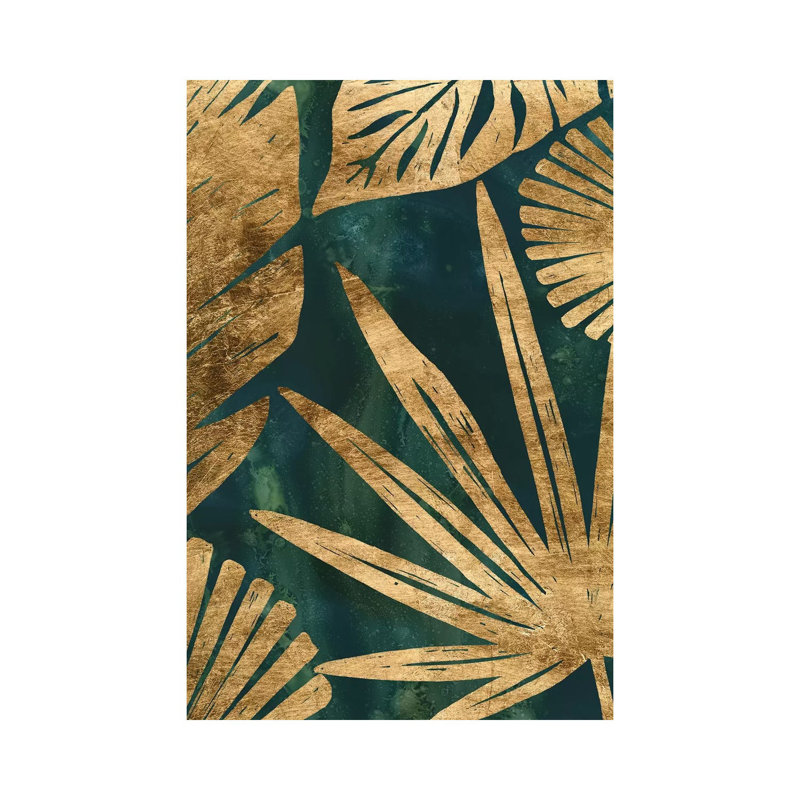Emerald Jungle I by June Erica Vess - Wrapped Canvas Print, 101.6 cm H x 66.04 cm W x 1.91 cm D