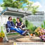 Coussins de banc de jardin 2 places, rembourrage d'extérieur souple de 3,9 pouces d'épaisseur-1685852678-1685852679