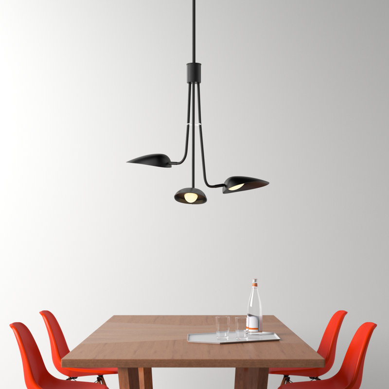 Inge 3 Light Dimmable LED Plug-in Pendant