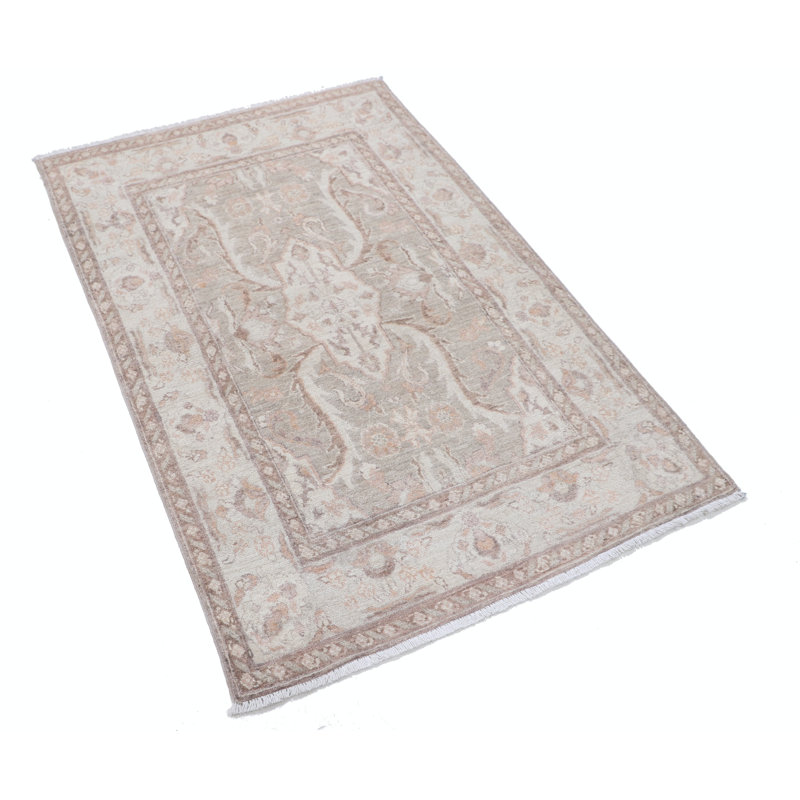 Tapis décoratif traditionnel en laine noué à la main 3 pi x 4,6 pi