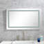 Miroir de salle de bain à DEL avec avant et rétroéclairage, grands miroirs muraux à intensité variable avec mémoire, 3 couleurs, miroir de meuble-lavabo à DEL-338501444