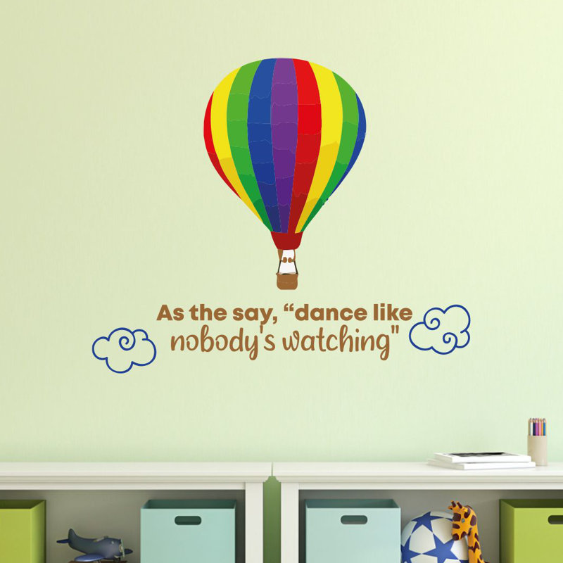 Text & Numbers Wall Decal, 18" H x 20" W x 0.05" D