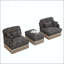 Canapé modulaire en chenille à imprimé léopard-125743059-125743057
