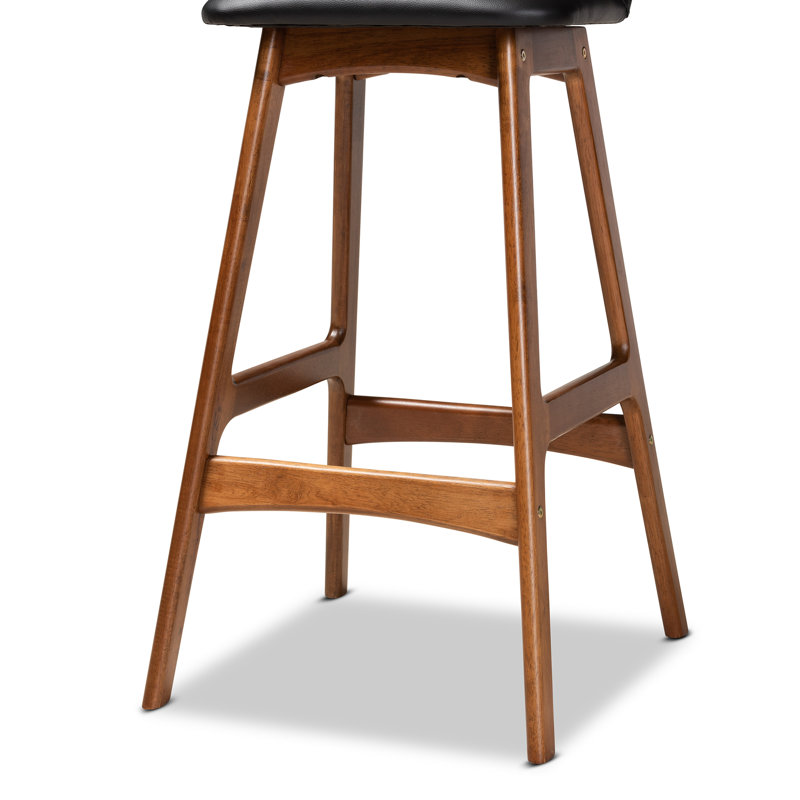 Upholstered Counter Stool with Solid Wood Frame, Bar Stool (29.9” Seat Height)