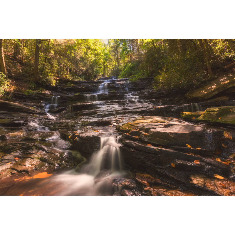 Serene waterfall in North Georgia, 51cm H x 76cm W
