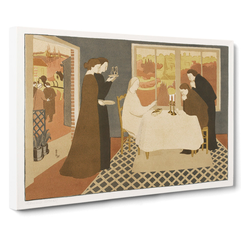 The Pilgrims Of Emmaus by Maurice Denis - Wrapped Canvas Painting, 35cm H x 50cm W x 3cm D