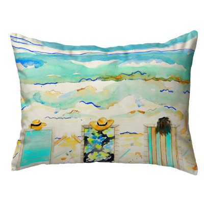 Outdoor Reversible Throw Pillow