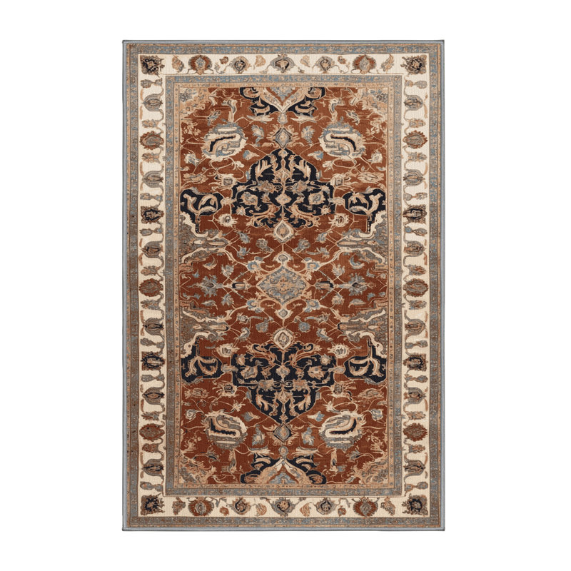 Machine Washable Persian Gray Area Rug, Rectangle 2' x 3'