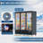56.5 Cu.Ft Commercial Display Refrigerator with 3 Glass Doors, Adjustable Shelves for Restaurant