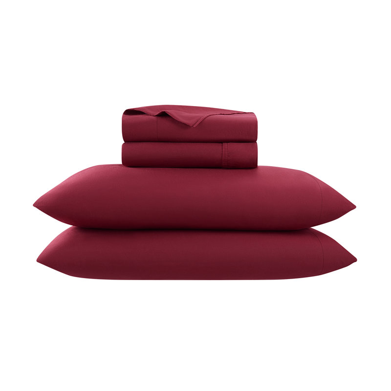 King 4 pc Sheet Set Off White, King Sheet Set + 1 Fitted Sheet + 2 Pillowcases, White