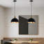 3 - Light Black And Gold Pendant-1027101393