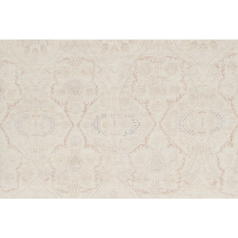 Tapis ivoire de haute qualité noué à la main Ziegler