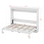 Lit escamotable en bois avec tablette, lit escamotable avec rangement-125980785