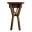 36" Natural Solid Wood Distressed A Frame Console Table And Drawers