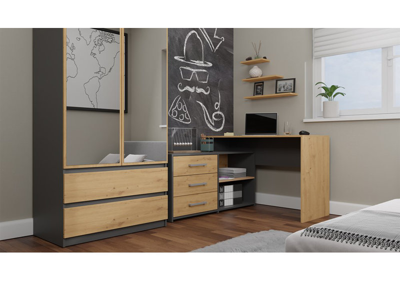 Baro Corner Writing Desk
