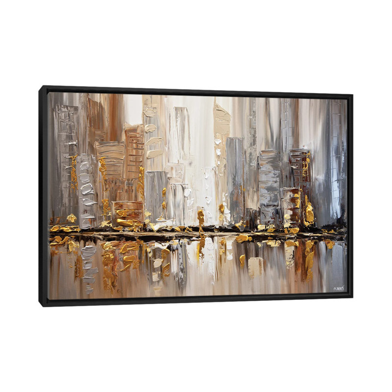 Swiger Osnat Tzadok Streets I - Toile tendue, estampe numérique sur toile tendue, H 18 po x l 26 po x P 1,5 po, Pas de tapis